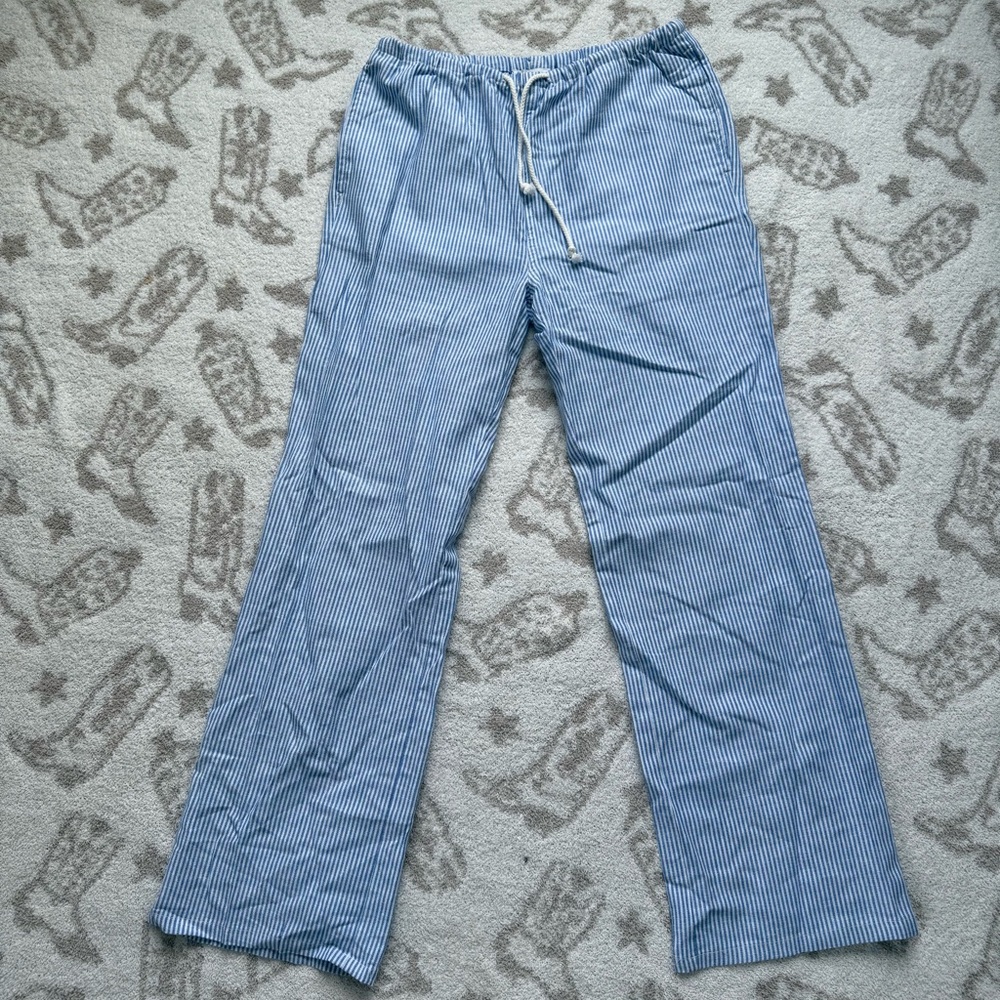 Hollister Blue Striped Women's PJ pants